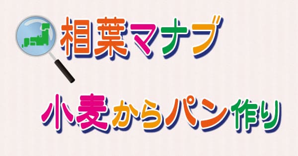 相葉マナブ 小麦からパン作り 相葉雅紀