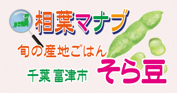 相葉マナブ 旬の産地ごはん そら豆 千葉 富津市