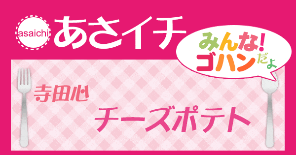 あさイチ みんな！ゴハンだよ 作り方 材料 レシピ 寺田心 チーズポテト