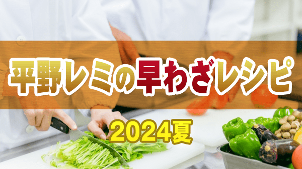 平野レミの早わざレシピ 2024年 夏