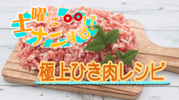 土曜はナニする 極上 ひき肉レシピ